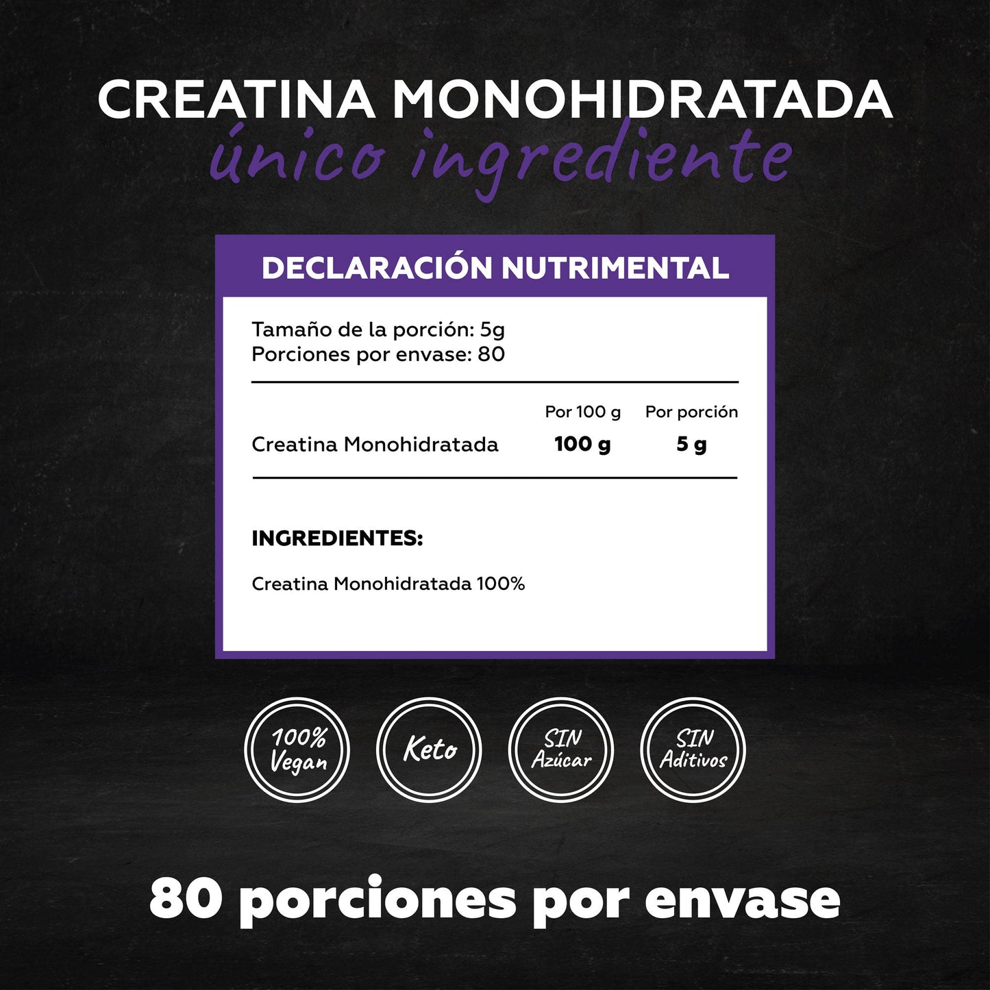 Creatina Monohidratada Pura (400g)