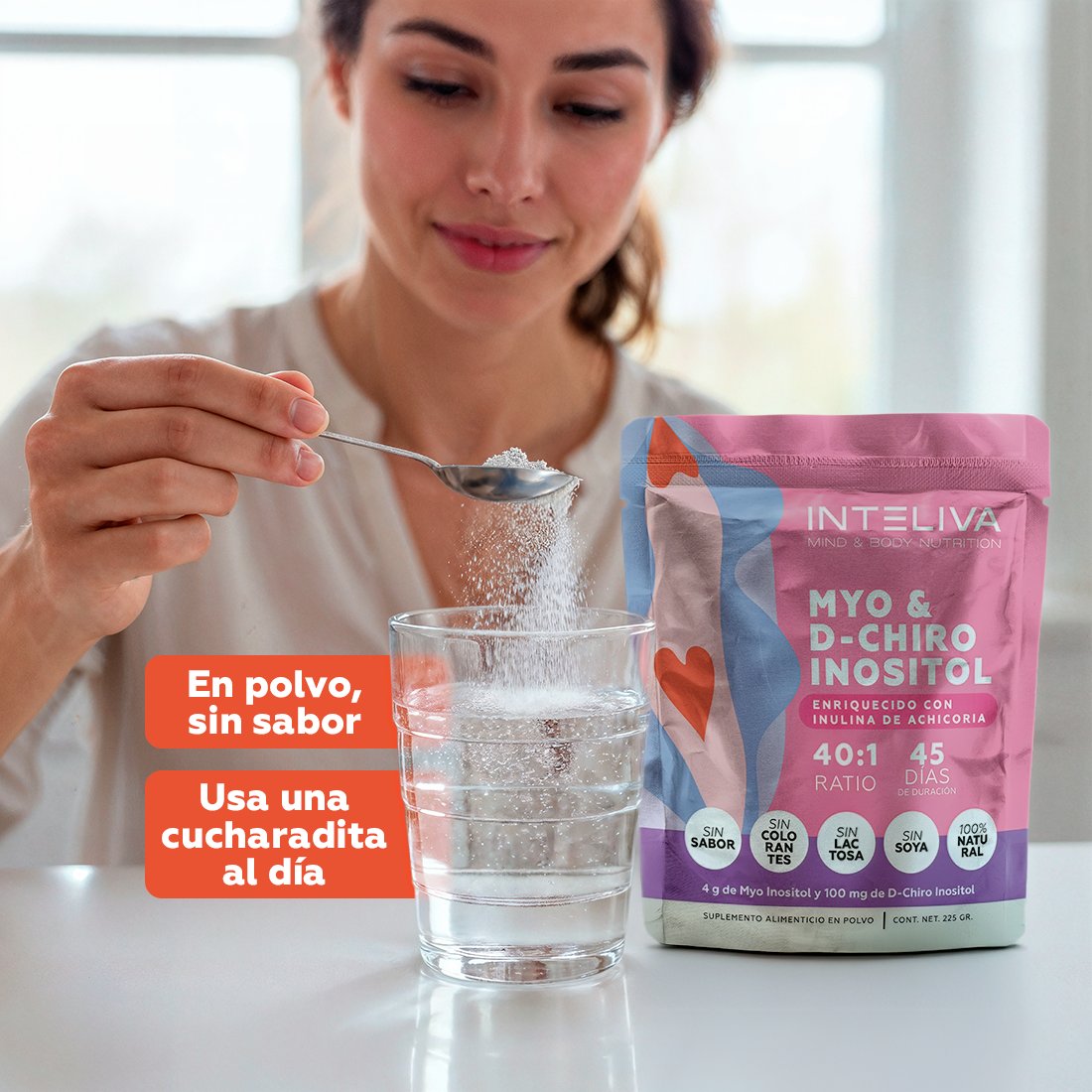 Myo & D-Chiro Inositol en polvo (225g)