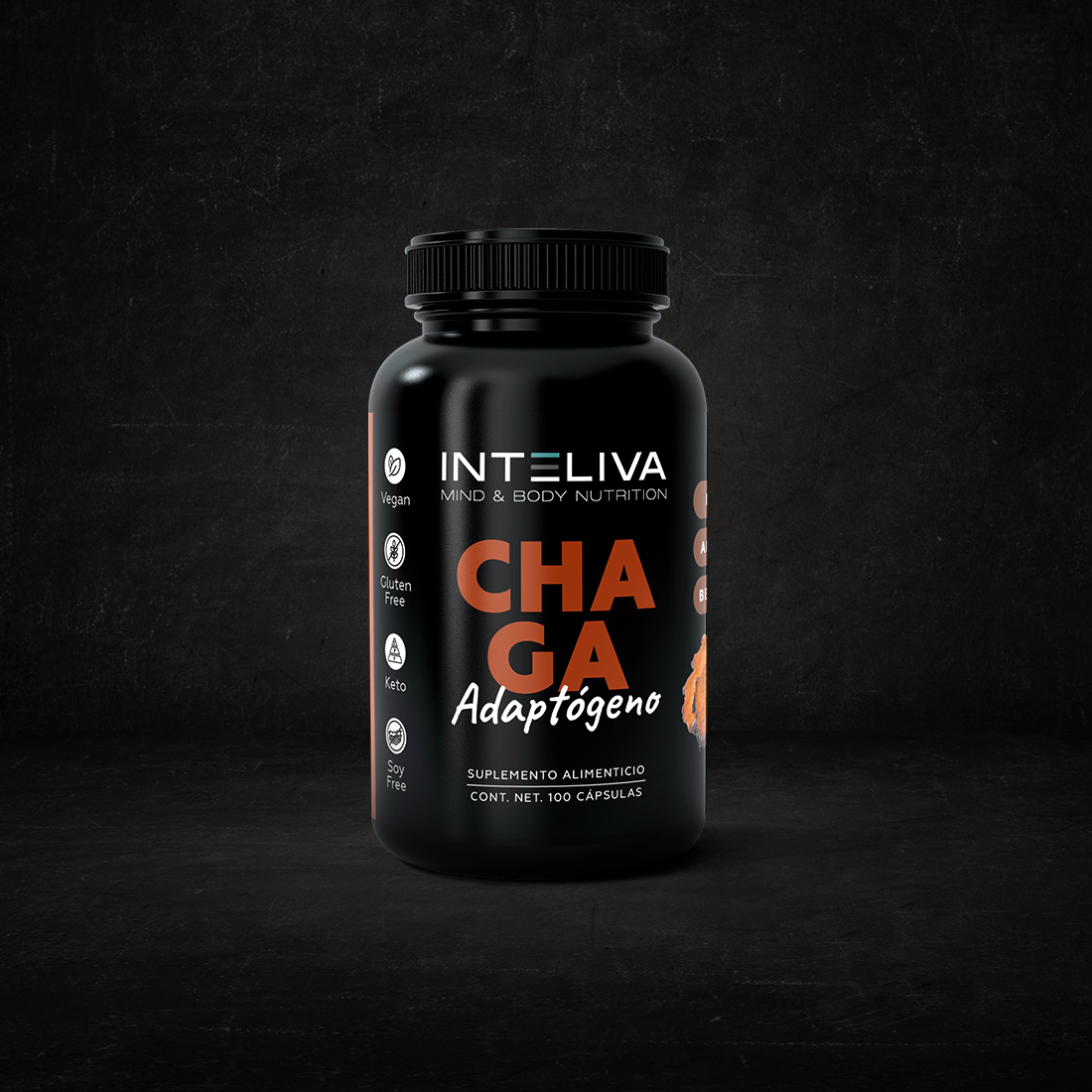 Chaga - Adaptógeno (digestión & relajación) 100 cápsulas