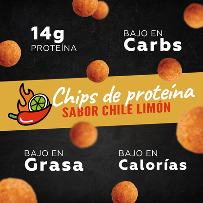 Crunchies: Chips de proteína sabor chile limón